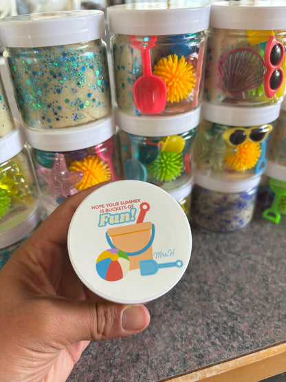 10 party favor play dough jars