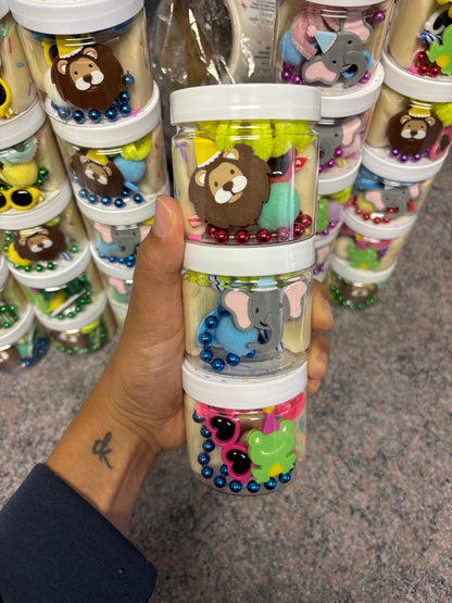 10 party favor play dough jars